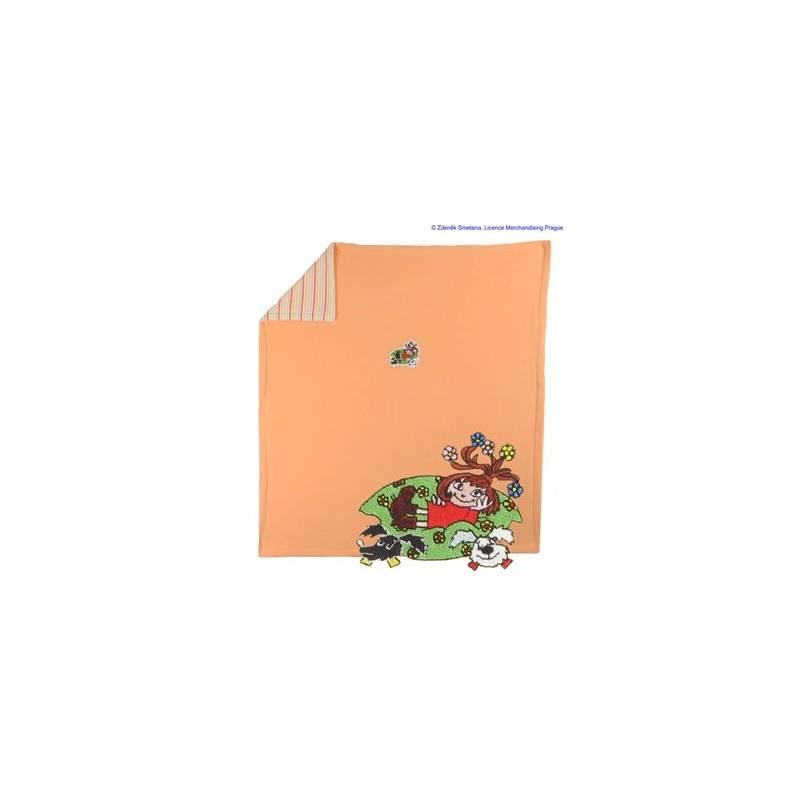 Dětská deka Kaarsgaren fleece bavlna s Malou Čarodějnicí oranžová, dětská, deka, kaarsgaren, fleece, bavlna, malou, Čarodějnicí, oranžová