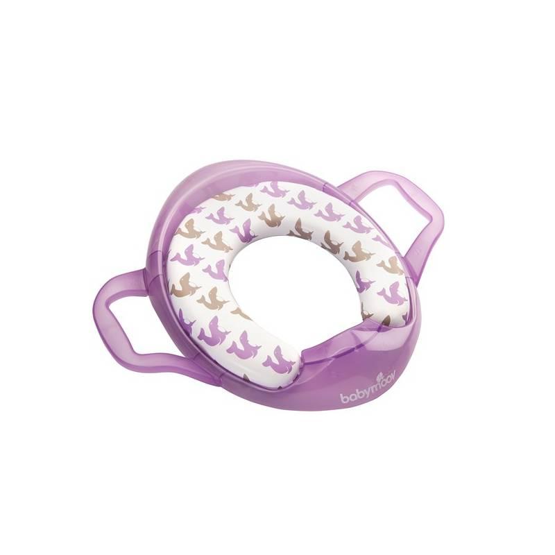 Dětské WC sedátko Babymoov SOFT s úchyty fialové, dětské, sedátko, babymoov, soft, úchyty, fialové