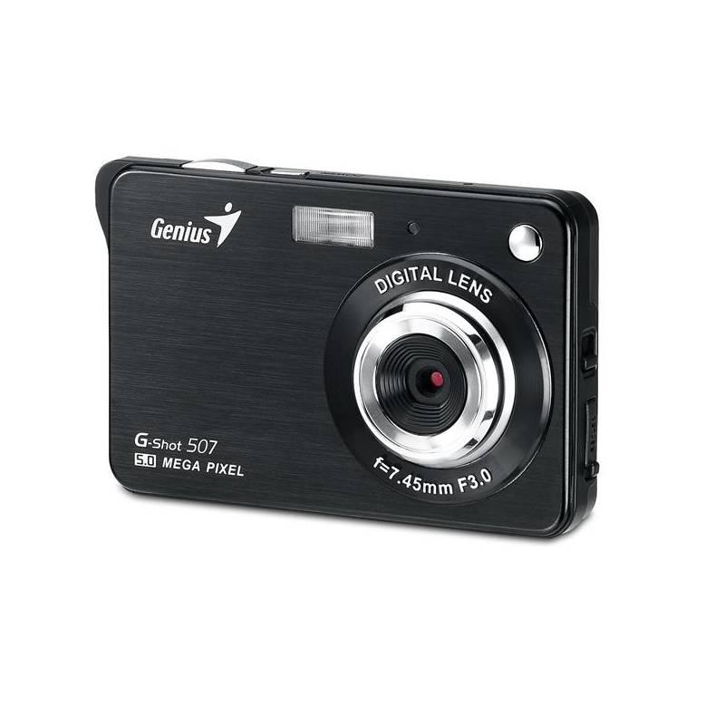 Digitální fotoaparát Genius G-Shot 507 - černý (32300008100) černý, digitální, fotoaparát, genius, g-shot, 507, černý, 32300008100