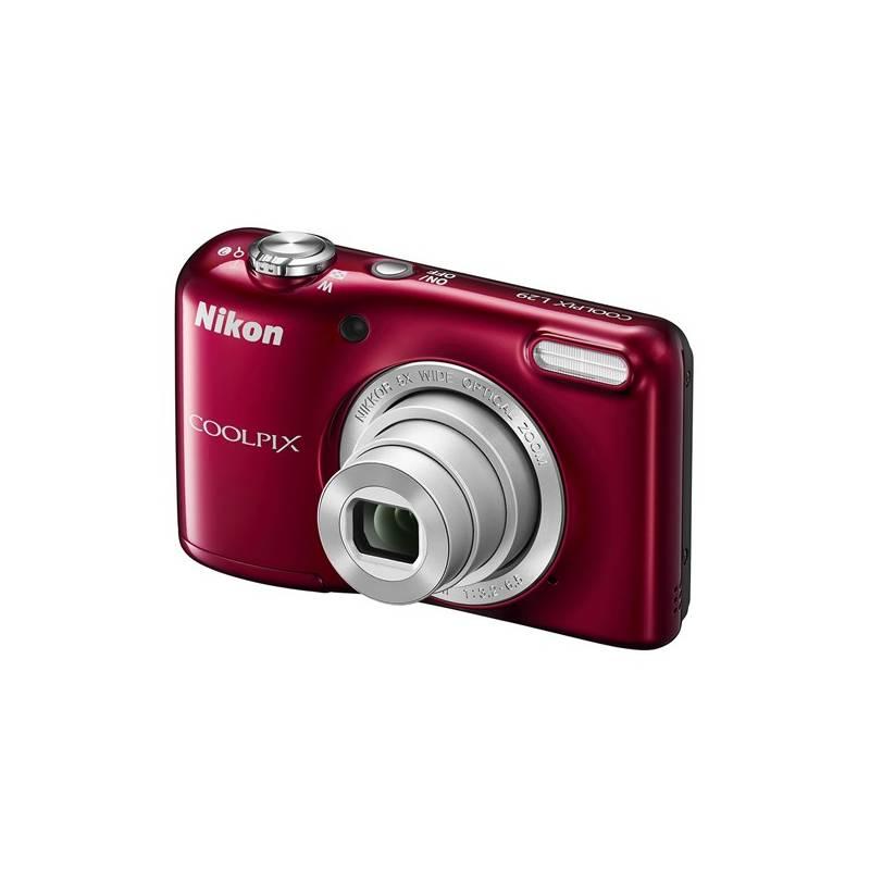 Digitální fotoaparát Nikon Coolpix L29 červený, digitální, fotoaparát, nikon, coolpix, l29, červený