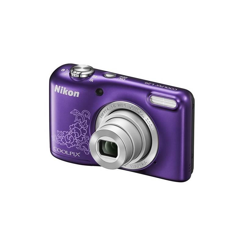 Digitální fotoaparát Nikon Coolpix L29 fialový, digitální, fotoaparát, nikon, coolpix, l29, fialový