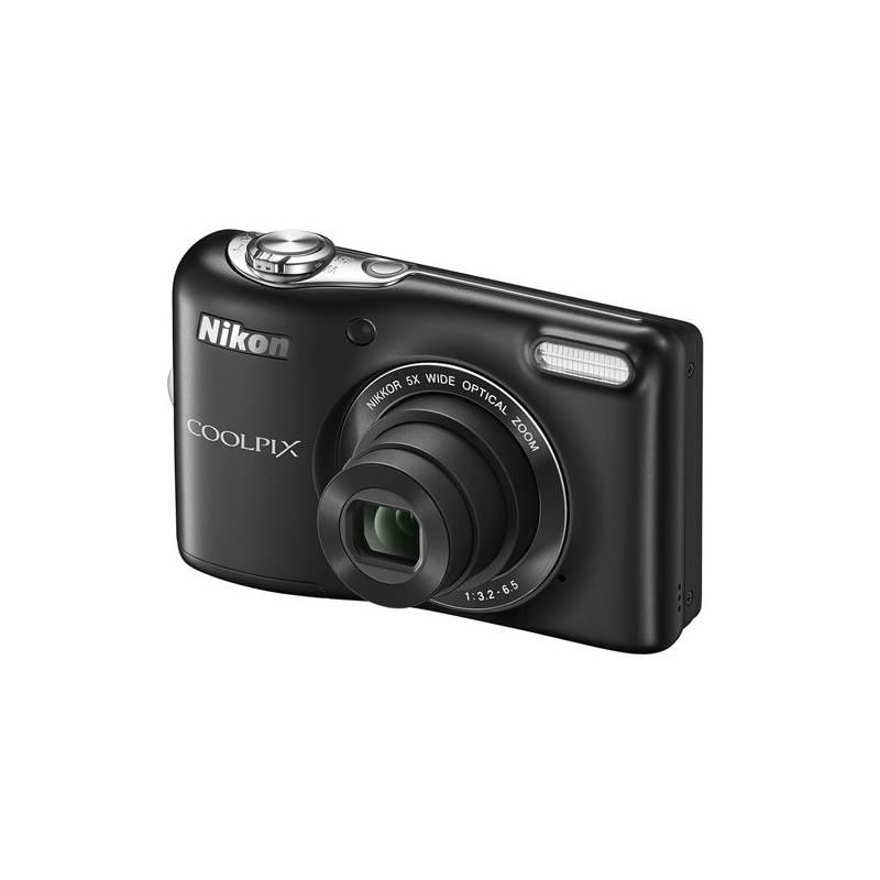 Digitální fotoaparát Nikon Coolpix L30 černý, digitální, fotoaparát, nikon, coolpix, l30, černý