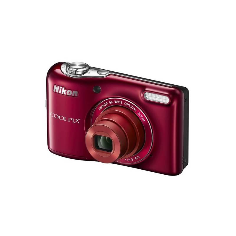 Digitální fotoaparát Nikon Coolpix L30 červený, digitální, fotoaparát, nikon, coolpix, l30, červený