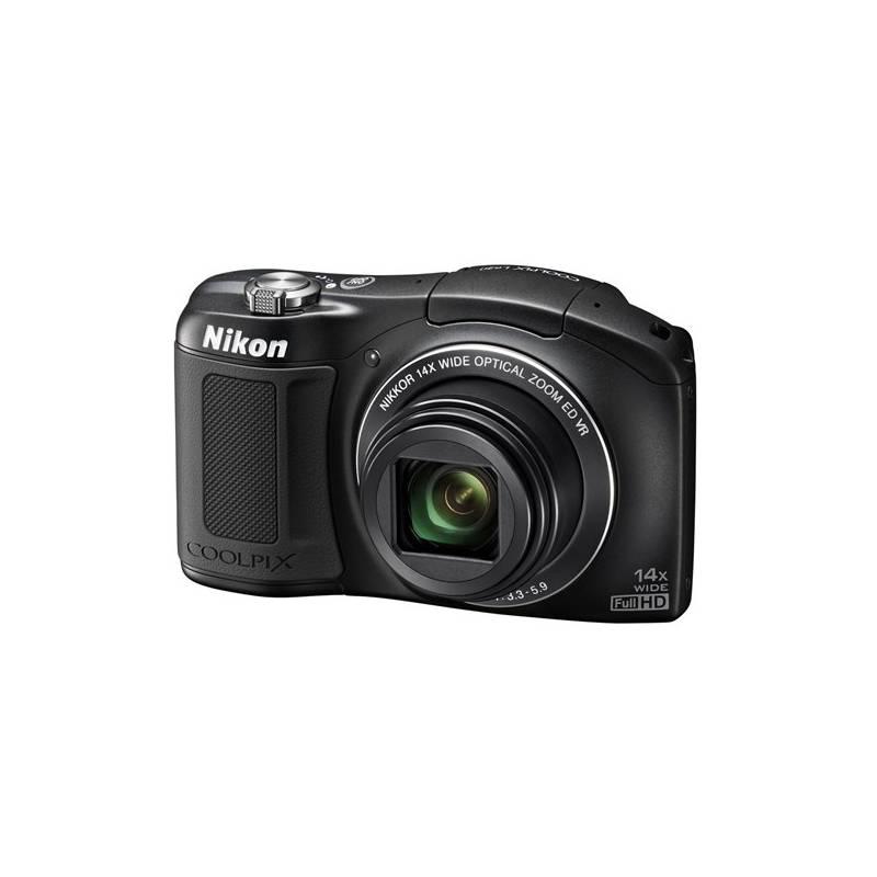 Digitální fotoaparát Nikon Coolpix L620 černý, digitální, fotoaparát, nikon, coolpix, l620, černý