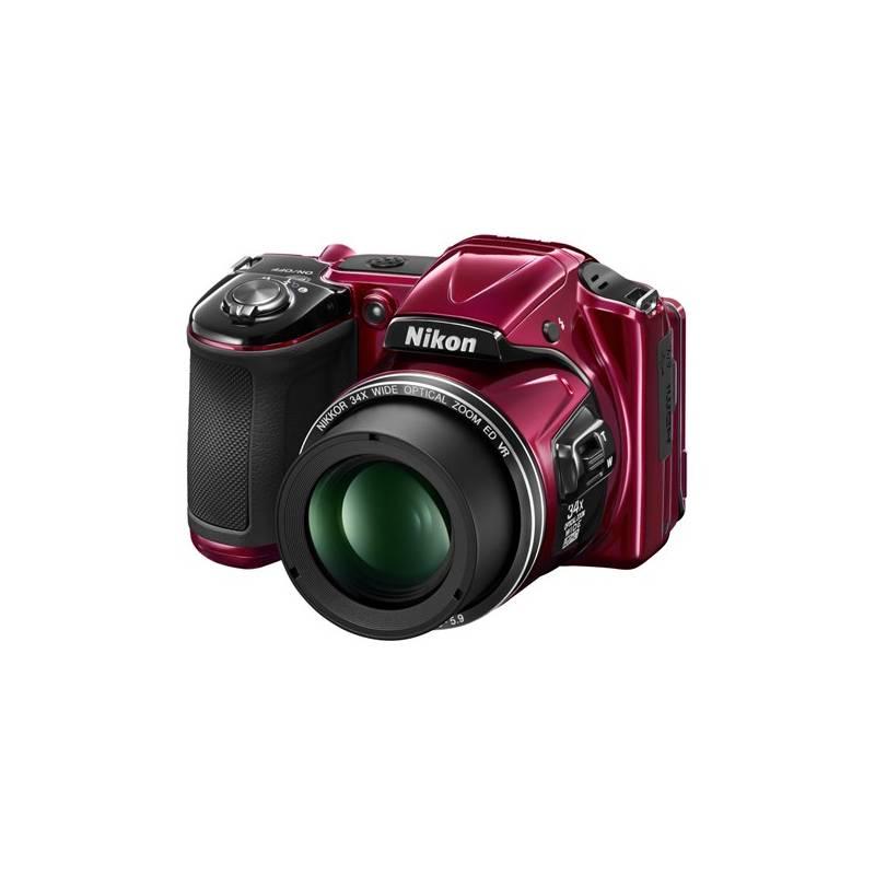 Digitální fotoaparát Nikon Coolpix L830 červený, digitální, fotoaparát, nikon, coolpix, l830, červený