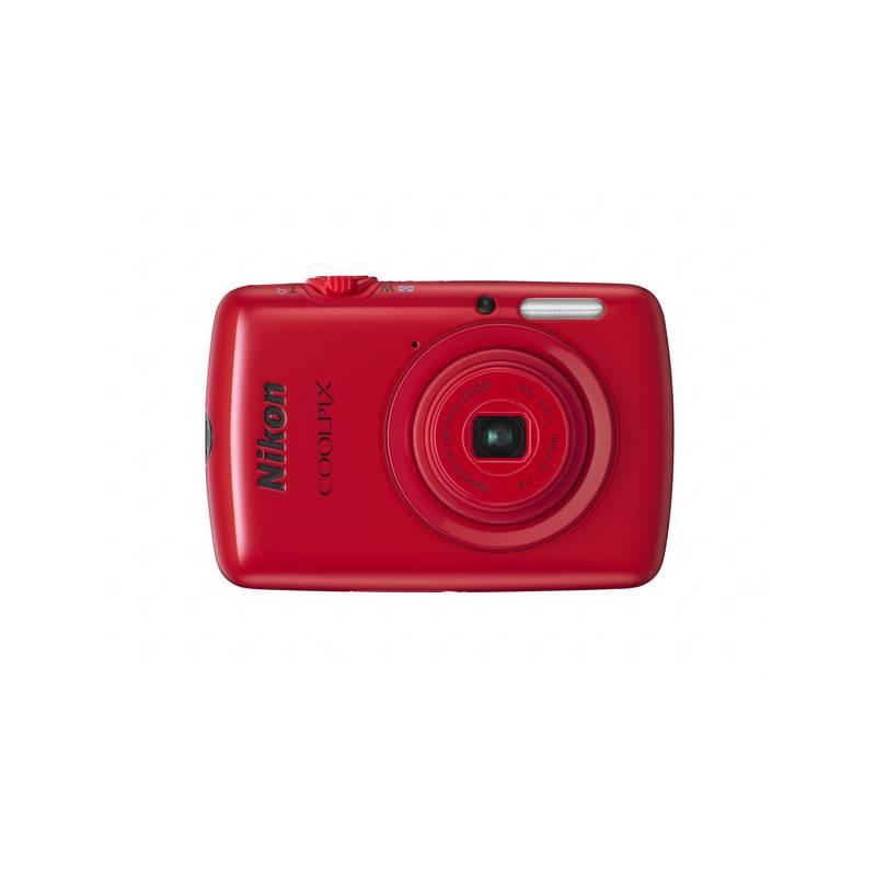 Digitální fotoaparát Nikon Coolpix S01 červený, digitální, fotoaparát, nikon, coolpix, s01, červený