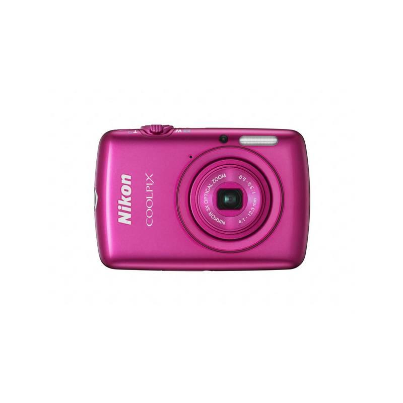 Digitální fotoaparát Nikon Coolpix S01 růžový, digitální, fotoaparát, nikon, coolpix, s01, růžový