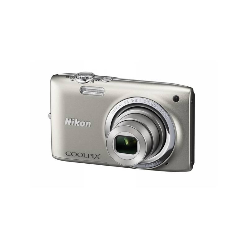 Digitální fotoaparát Nikon Coolpix S2700 stříbrný, digitální, fotoaparát, nikon, coolpix, s2700, stříbrný