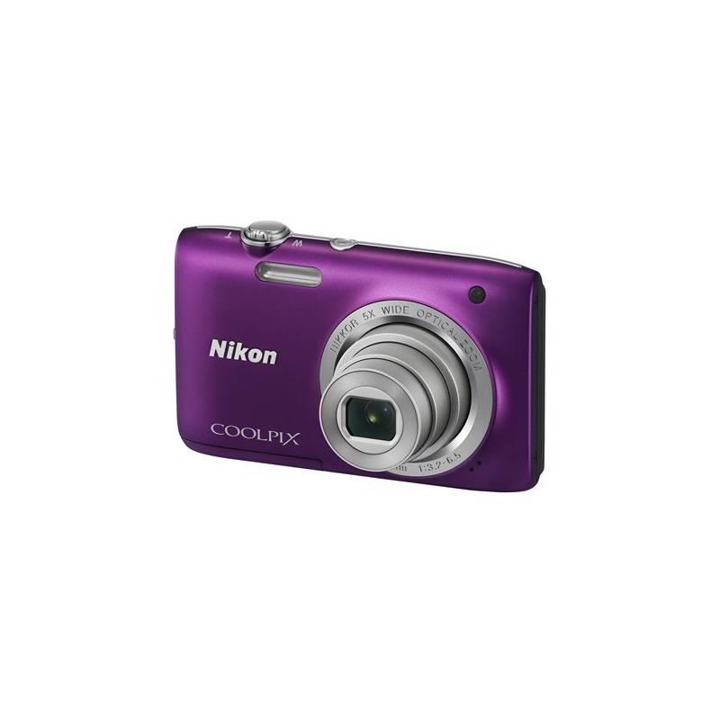 Digitální fotoaparát Nikon Coolpix S2800 fialový, digitální, fotoaparát, nikon, coolpix, s2800, fialový