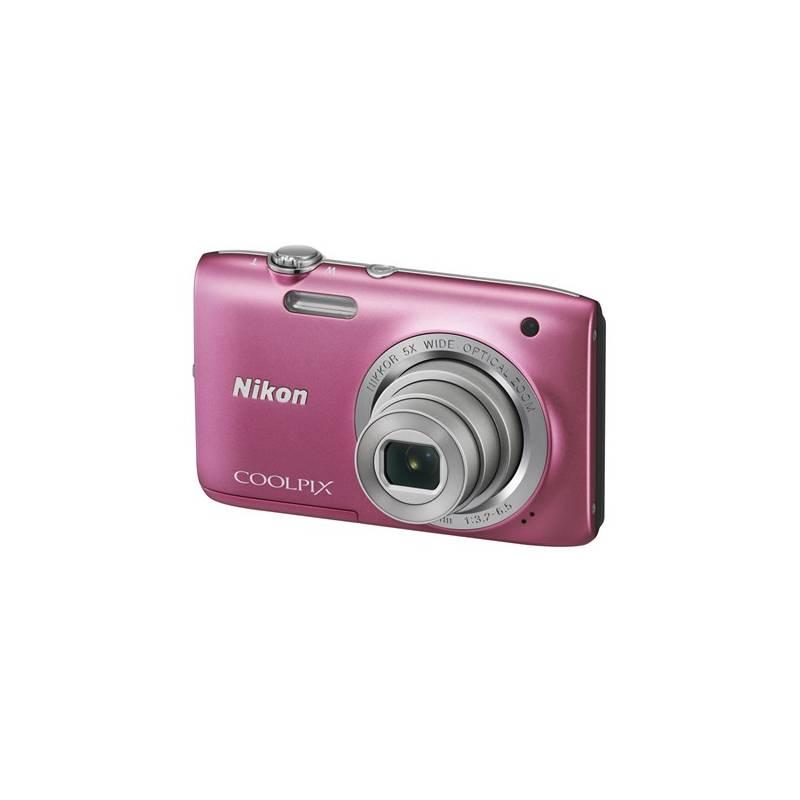 Digitální fotoaparát Nikon Coolpix S2800 růžový, digitální, fotoaparát, nikon, coolpix, s2800, růžový