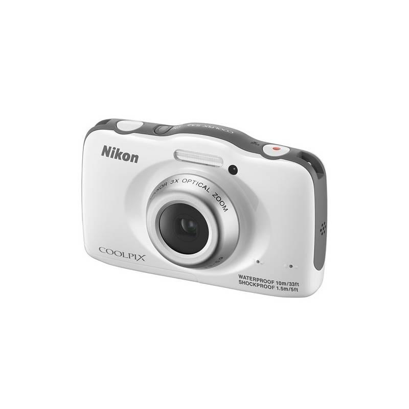 Digitální fotoaparát Nikon Coolpix S32 bílý, digitální, fotoaparát, nikon, coolpix, s32, bílý