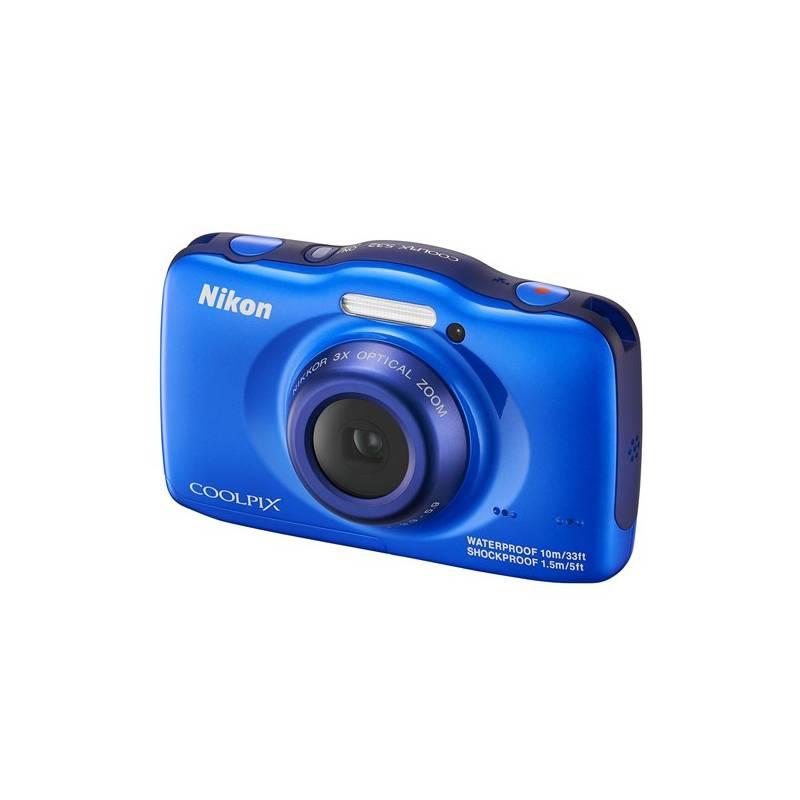 Digitální fotoaparát Nikon Coolpix S32 modrý, digitální, fotoaparát, nikon, coolpix, s32, modrý