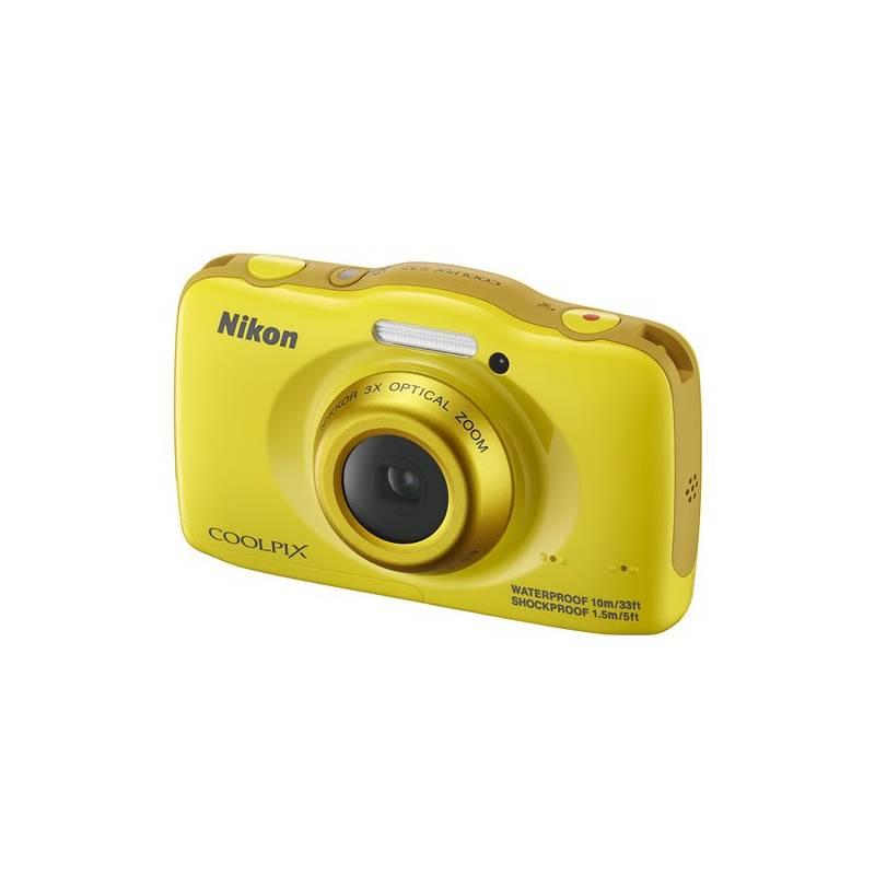 Digitální fotoaparát Nikon Coolpix S32 žlutý, digitální, fotoaparát, nikon, coolpix, s32, žlutý