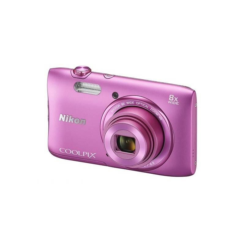 Digitální fotoaparát Nikon Coolpix S3600 růžový, digitální, fotoaparát, nikon, coolpix, s3600, růžový