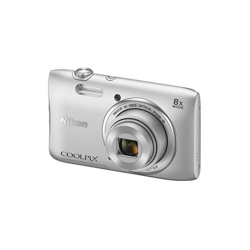 Digitální fotoaparát Nikon Coolpix S3600 stříbrný, digitální, fotoaparát, nikon, coolpix, s3600, stříbrný