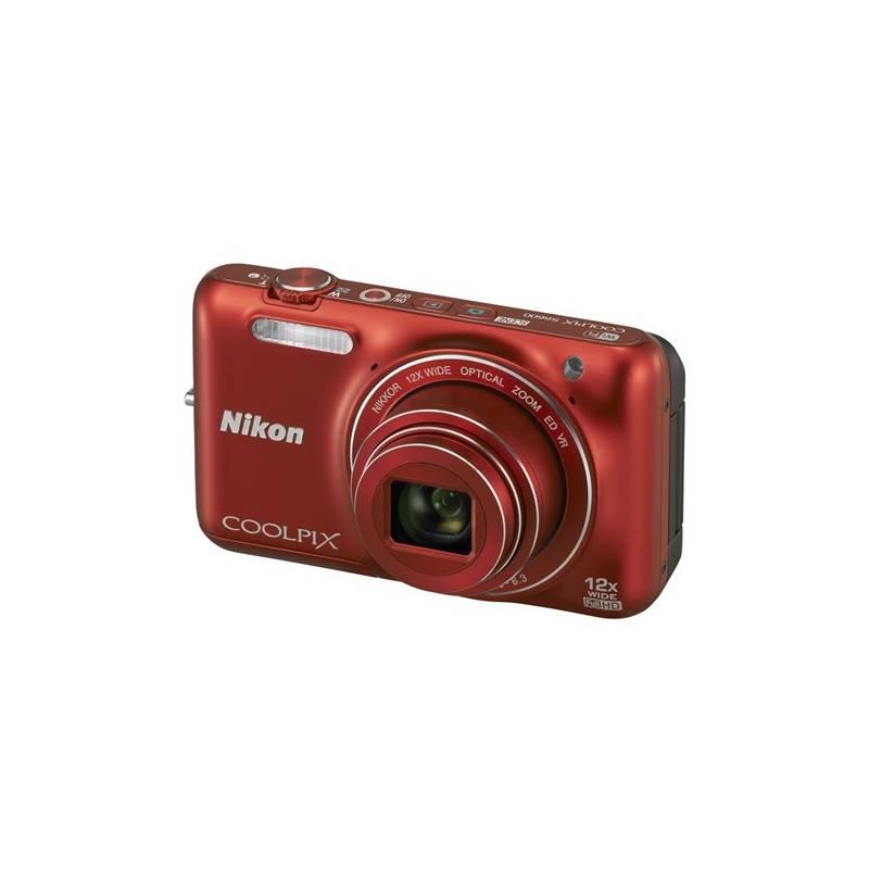 Digitální fotoaparát Nikon Coolpix S6600 červený, digitální, fotoaparát, nikon, coolpix, s6600, červený