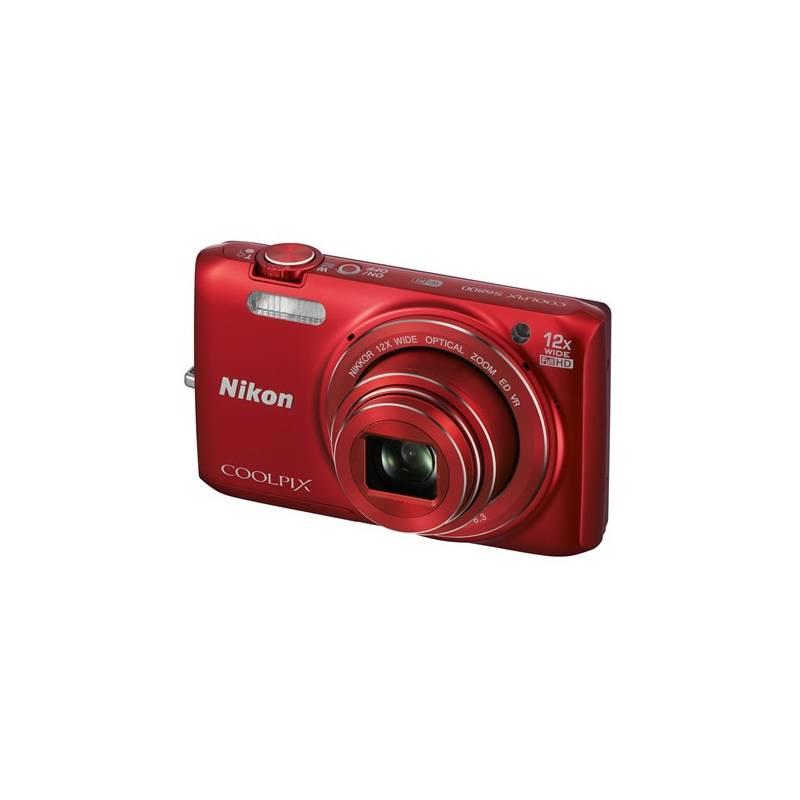 Digitální fotoaparát Nikon Coolpix S6800 červený, digitální, fotoaparát, nikon, coolpix, s6800, červený