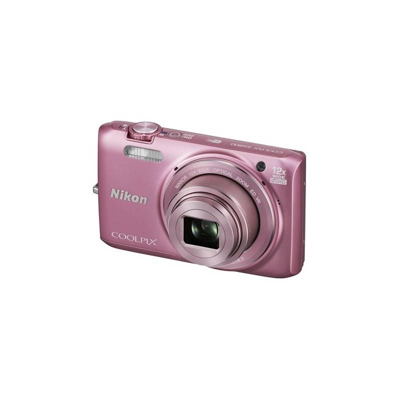 Digitální fotoaparát Nikon Coolpix S6800 růžový, digitální, fotoaparát, nikon, coolpix, s6800, růžový