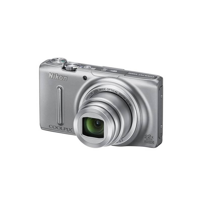 Digitální fotoaparát Nikon Coolpix S9500 stříbrný, digitální, fotoaparát, nikon, coolpix, s9500, stříbrný