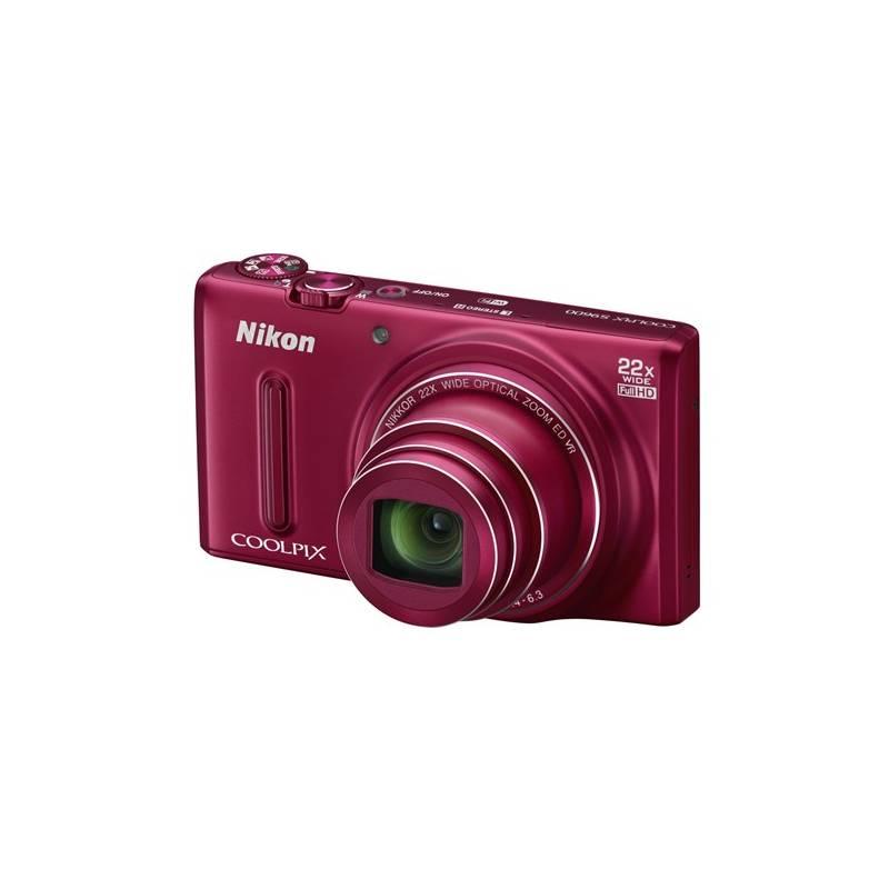 Digitální fotoaparát Nikon Coolpix S9600 červený, digitální, fotoaparát, nikon, coolpix, s9600, červený