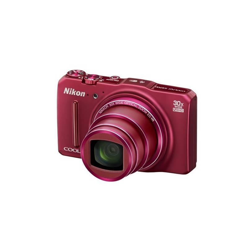 Digitální fotoaparát Nikon Coolpix S9700 červený, digitální, fotoaparát, nikon, coolpix, s9700, červený