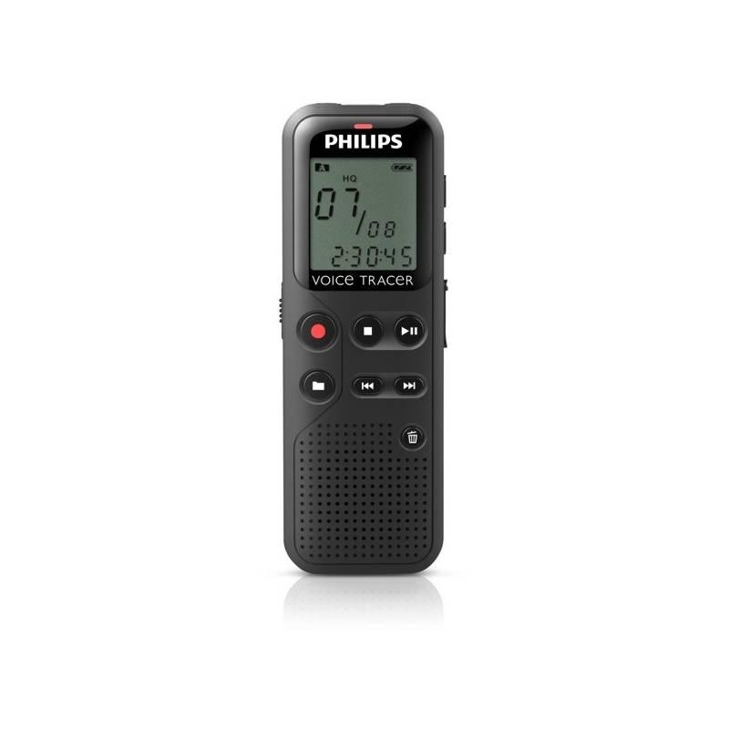 Diktafon Philips DVT1100 černý, diktafon, philips, dvt1100, černý