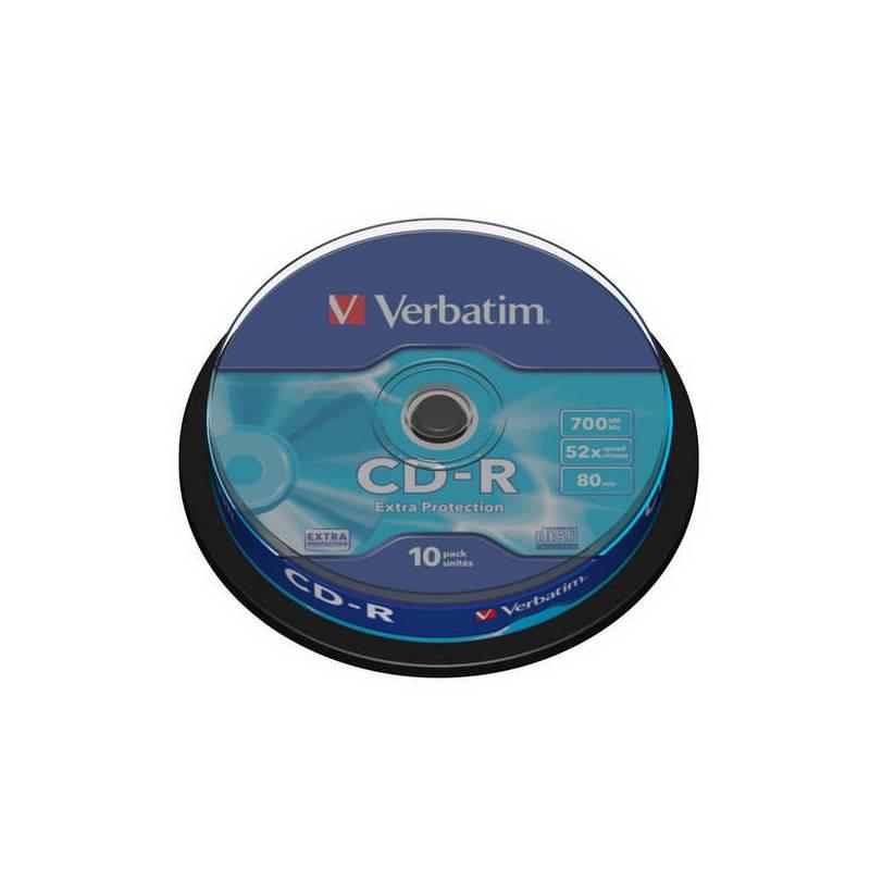 Disk Verbatim CD-R 700MB/80min, 52x, Extra Protection, 10-cake (43437), disk, verbatim, cd-r, 700mb, 80min, 52x, extra, protection, 10-cake, 43437