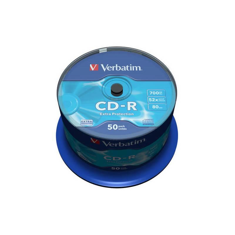 Disk Verbatim CD-R 700MB/80min, 52x, Extra Protection,  50-cake (43351), disk, verbatim, cd-r, 700mb, 80min, 52x, extra, protection, 50-cake, 43351