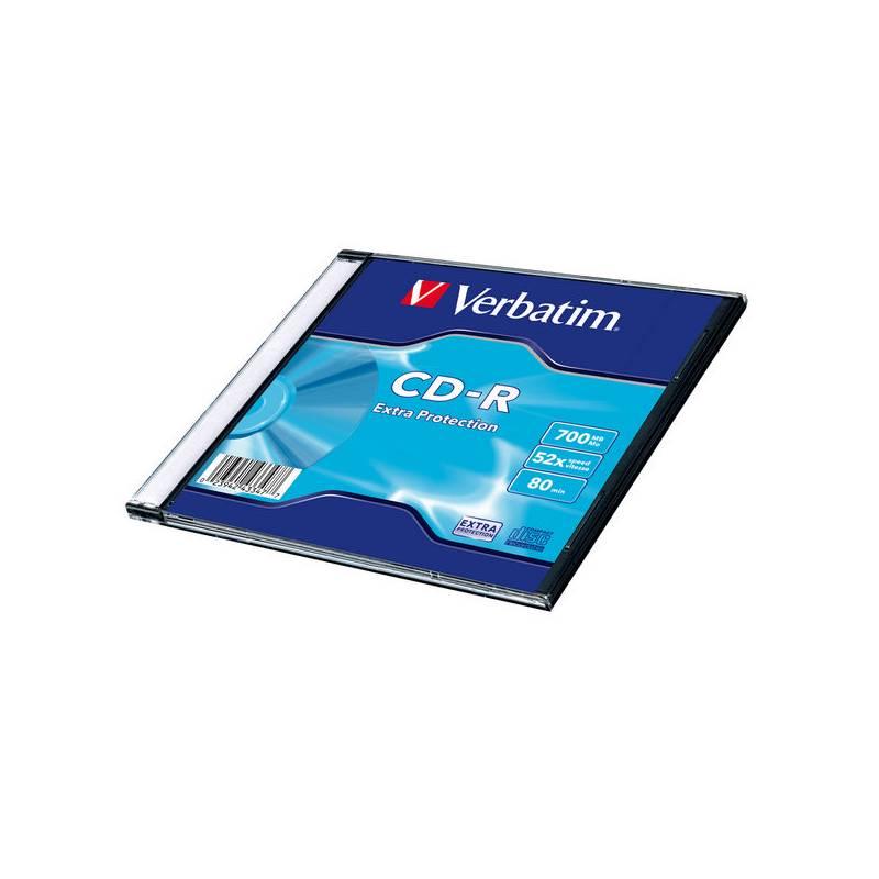 Disk Verbatim CD-R 700MB/80min, 52x, Extra Protection, slim, 200ks (43347), disk, verbatim, cd-r, 700mb, 80min, 52x, extra, protection, slim, 200ks, 43347