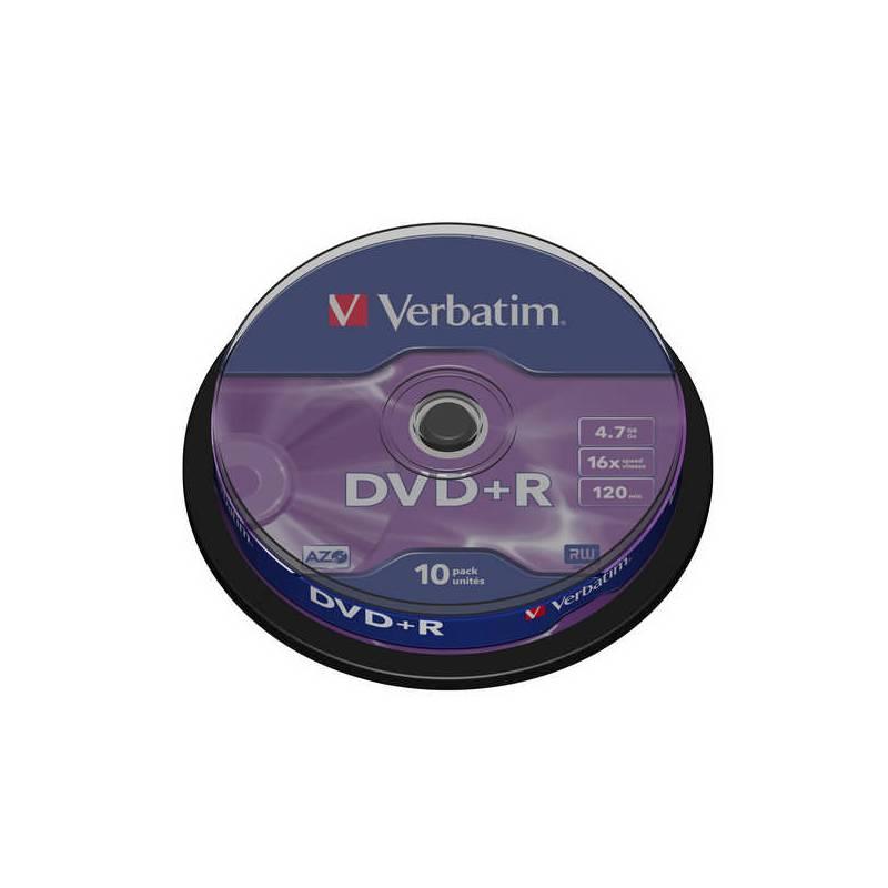 Disk Verbatim DVD+R 4,7GB, 16x, 10-cake (43498), disk, verbatim, dvd, 7gb, 16x, 10-cake, 43498