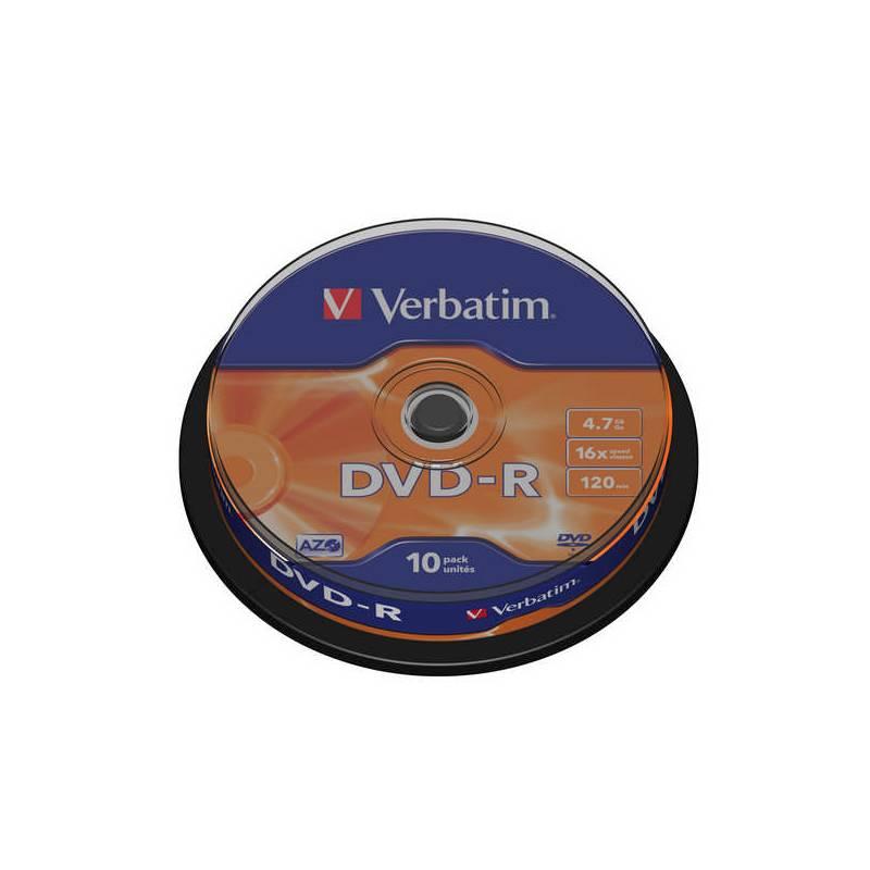 Disk Verbatim DVD-R 4,7GB, 16x, 10-cake (43523), disk, verbatim, dvd-r, 7gb, 16x, 10-cake, 43523
