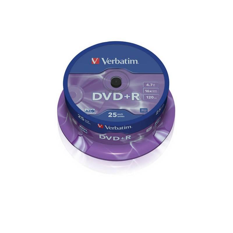 Disk Verbatim DVD+R 4,7GB, 16x, 25-cake (43500), disk, verbatim, dvd, 7gb, 16x, 25-cake, 43500