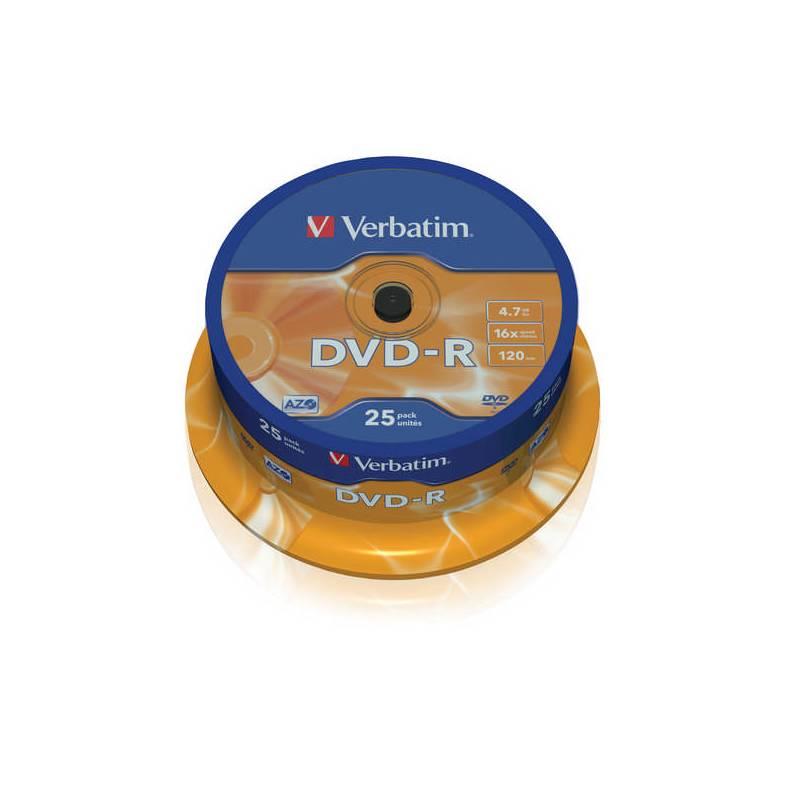 Disk Verbatim DVD-R 4,7GB, 16x, 25-cake (43522), disk, verbatim, dvd-r, 7gb, 16x, 25-cake, 43522