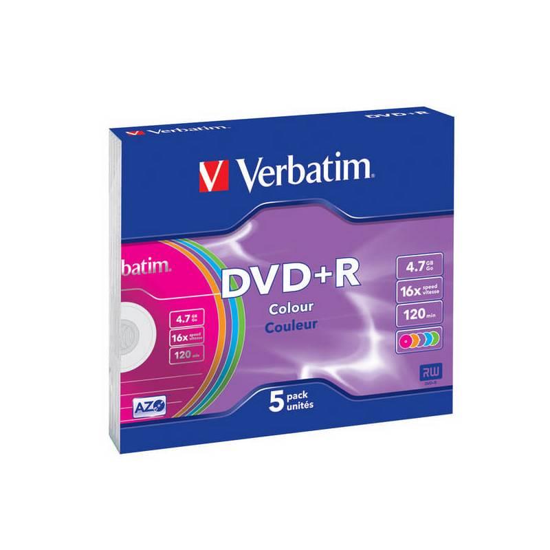 Disk Verbatim DVD+R 4,7GB, 16x, 5ks (43556), disk, verbatim, dvd, 7gb, 16x, 5ks, 43556