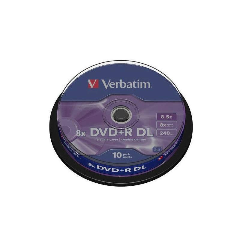 Disk Verbatim DVD+R DualLayer, 8.5GB, 8x, 10-cake (43666), disk, verbatim, dvd, duallayer, 5gb, 10-cake, 43666