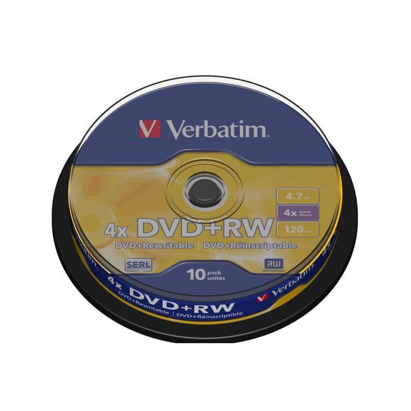 Disk Verbatim DVD+RW 4.7GB, 4x, 10-cake (43488), disk, verbatim, dvd, 7gb, 10-cake, 43488