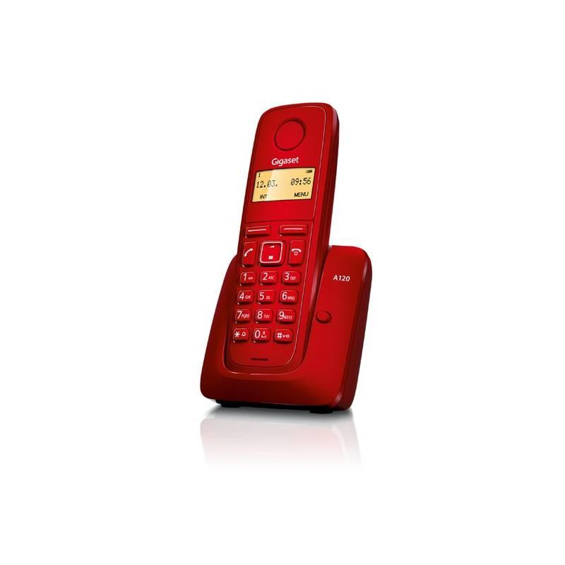 Domácí telefon Siemens Gigaset A120 (S30852-H2401-R604) červený, domácí, telefon, siemens, gigaset, a120, s30852-h2401-r604, červený