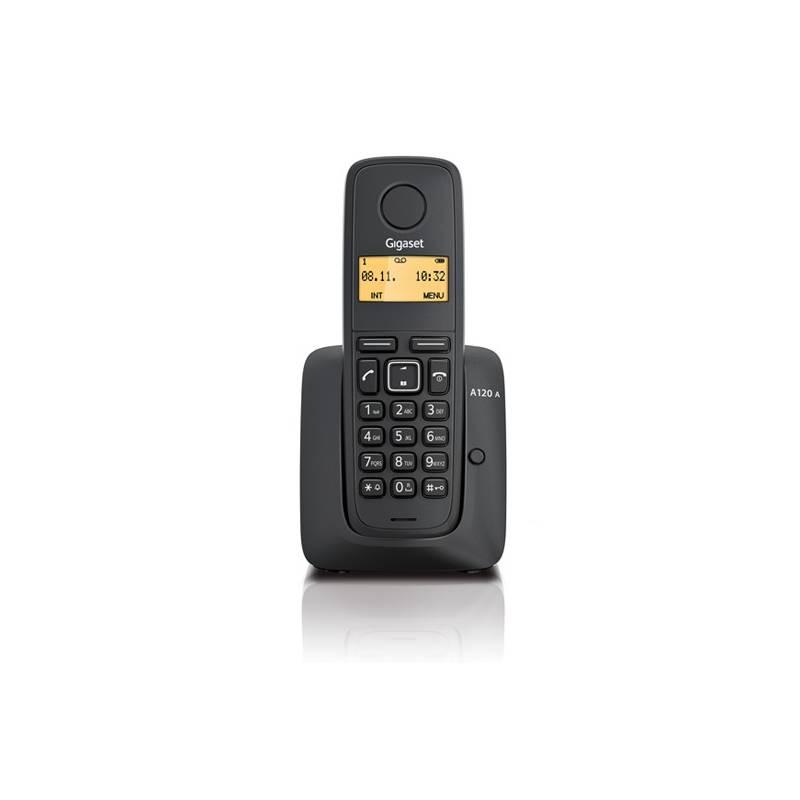 Domácí telefon Siemens Gigaset A120A (S30852-H2421-R601) černý, domácí, telefon, siemens, gigaset, a120a, s30852-h2421-r601, černý