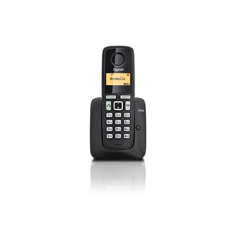 Domácí telefon Siemens Gigaset A220 (S30852-H2411-R601) černý, domácí, telefon, siemens, gigaset, a220, s30852-h2411-r601, černý
