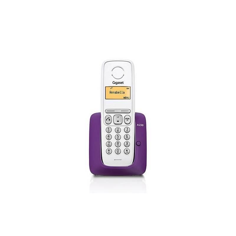 Domácí telefon Siemens Gigaset A230 - fialový (S30852-H2415-R604) fialový, domácí, telefon, siemens, gigaset, a230, fialový, s30852-h2415-r604