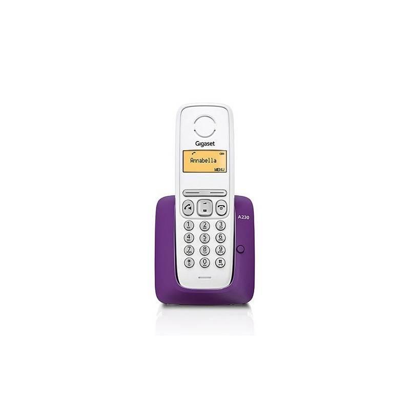Domácí telefon Siemens Gigaset A230 - fialový (S30852-H2415-R604) fialový, domácí, telefon, siemens, gigaset, a230, fialový, s30852-h2415-r604