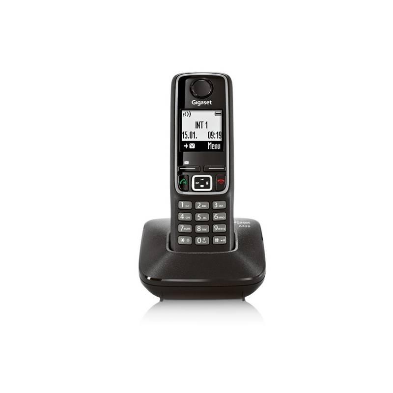 Domácí telefon Siemens Gigaset A420 (S30852-H2402-R601) černý, domácí, telefon, siemens, gigaset, a420, s30852-h2402-r601, černý