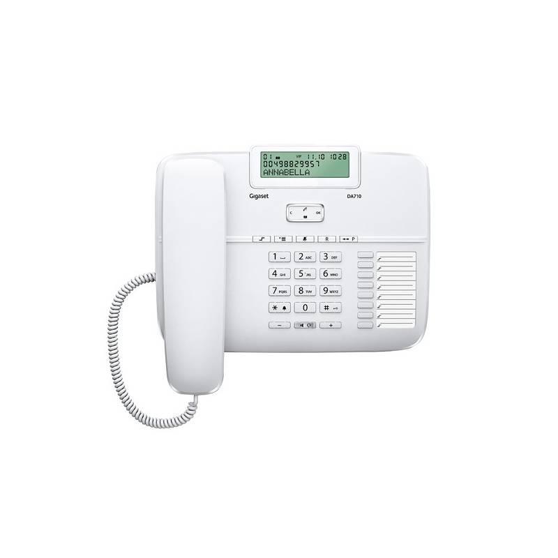 Domácí telefon Siemens Gigaset DA710 (S30350-S213-R602) bílý, domácí, telefon, siemens, gigaset, da710, s30350-s213-r602, bílý
