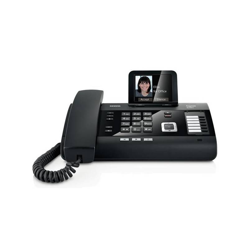 Domácí telefon Siemens Gigaset DL500A (S30853-H3103-R601) černý (vrácené zboží 4786004701), domácí, telefon, siemens, gigaset, dl500a, s30853-h3103-r601, černý, vrácené