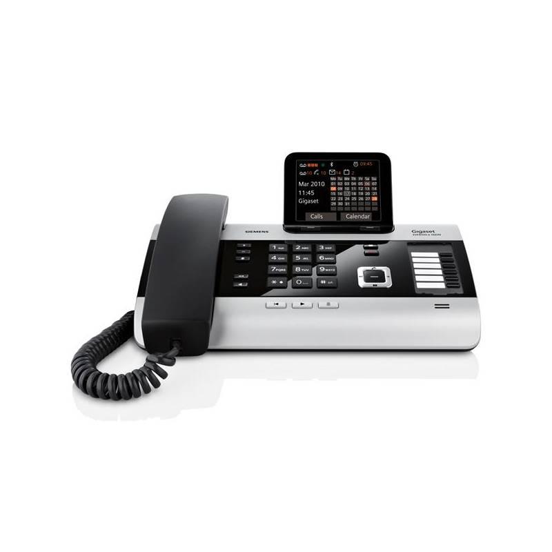 Domácí telefon Siemens Gigaset DX600A ISDN (S30853-H3101-R601) černý/titanium (rozbalené zboží 8211044740), domácí, telefon, siemens, gigaset, dx600a, isdn, s30853-h3101-r601, černý, titanium