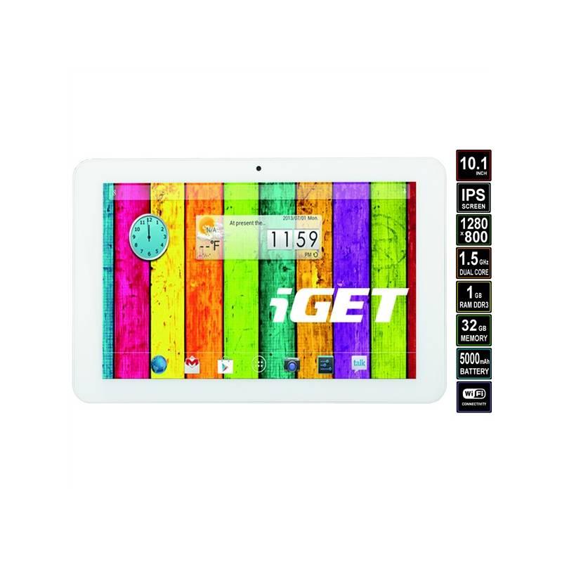 Dotykový tablet iGET IPS N10F (N10F) bílý, dotykový, tablet, iget, ips, n10f, bílý