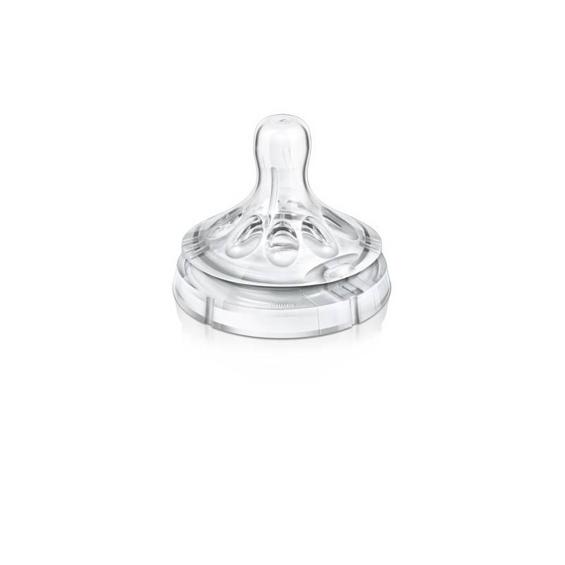 Dudlík na kojeneckou láhev AVENT NATURAL variabilní průtok - 2 ks, dudlík, kojeneckou, láhev, avent, natural, variabilní, průtok