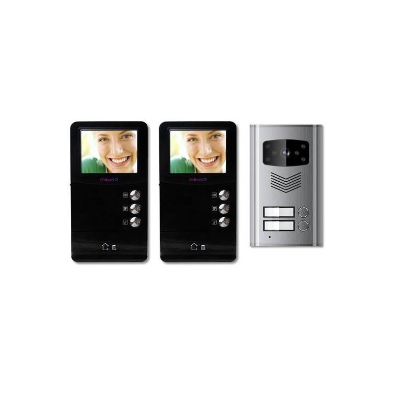 Dveřní videotelefon Moveto 2V-035 pro 2 byt. Jednotky (vrácené zboží 8413010145), dveřní, videotelefon, moveto, 2v-035, pro, byt, jednotky, vrácené, zboží