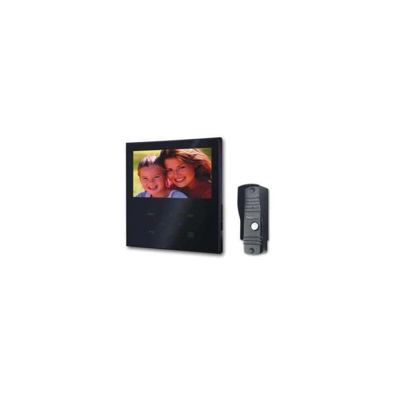 Dveřní videotelefon Moveto V-028 černý, dveřní, videotelefon, moveto, v-028, černý