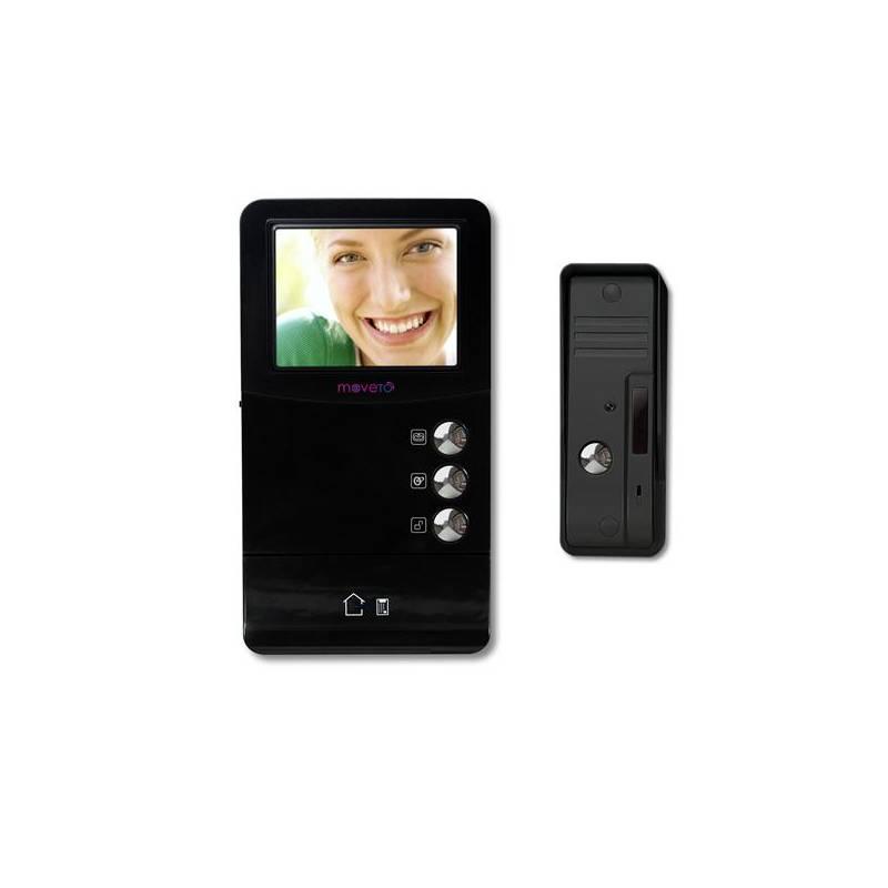 Dveřní videotelefon Moveto V-034 černý, dveřní, videotelefon, moveto, v-034, černý